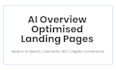 write ai overview optimized landing page content