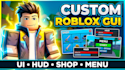 design professional roblox UI UX, custom gui and game interface