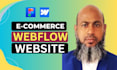 develop a responsive ecommerce webflow website using webflow