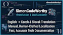 translate english to czech or slovak