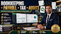 bookkeeping, payroll, tax prep, financial statements and audits