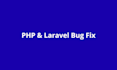 fix PHP and laravel bugs quickly and professionally