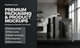 design realistic product mockups and packaging designs