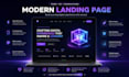 build a modern animated landing page website