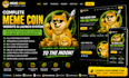 create a complete meme coin website crypto token website and launch system