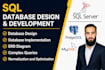 develop sql database with erd, normalization, and complex queries