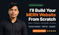 build a full stack mern website with react frontend and node js backend