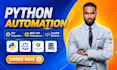 build python automation, fastapi backend, rest API, integration, web scraping