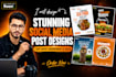 create modern magnetic social media ads and posts