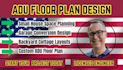 design adu plans, backyard cottage, granny flat, and  conversion floor