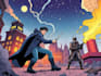 comic book illustration with comic
