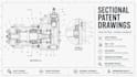 create sectional and cross section patent drawings, utility patent illustrations