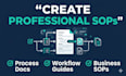 create professional sops and process documentation