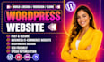design redesign wordpress business website, build wordpress website development