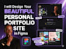 design a personal portfolio site in figma
