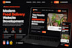 create modern restaurant website