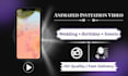 create luxury animated wedding invitation video