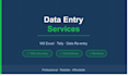 do accurate data entry and excel or tally work