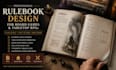 design rulebook for your board game or tabletop rpg with layout editing format