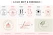 make cute and aesthetic logo edits