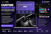 build a custom full stack website with frontend and backend
