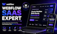 create a modern saas business website in webflow, webflow expert