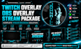 design twitch overlay obs overlay and stream package
