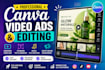 create canva video ads and video editing