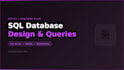 design optimize and query your sql database