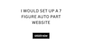 build an auto part website