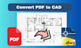 convert PDF or image to autocad dwg