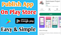 publish your app on my old google play console apple app store