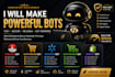 make pokemon bot, auto purchase bot, walmart bot, auto checkout bot shopify bot