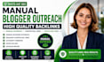 do manual blogger outreach for white hat SEO backlinks