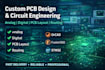 do pcb design, analog circuit design, orcad,digital circuit design, pcb routing