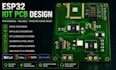 design smart esp32 iot pcb, led controller and embedded systems