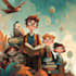 design holiday cartoon book cover