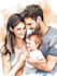make watercolor family portrait