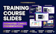 design training presentation course slides animated canva presentation