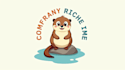 design a professional cute otter cartoon mascot logo