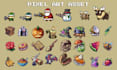 create professional 2d pixel game art assets, characters items and sprite sheets