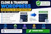 clone and transfer wordpress website to new hosting