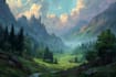 fantasy concept landscape illustrations