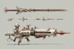 design unique weapons illustrations