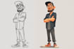 design cute cartoon characters
