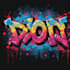 do 90s airbrush graffiti design, airbrush art