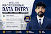 do professional data entry, real estate skip tracing, copy paste and VA tasks