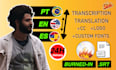 translate and subtitle in english portuguese or spanish