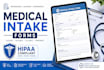 create medical intake forms fillable pdfs and hipaa forms