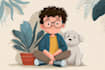 draw cartoon style illustration